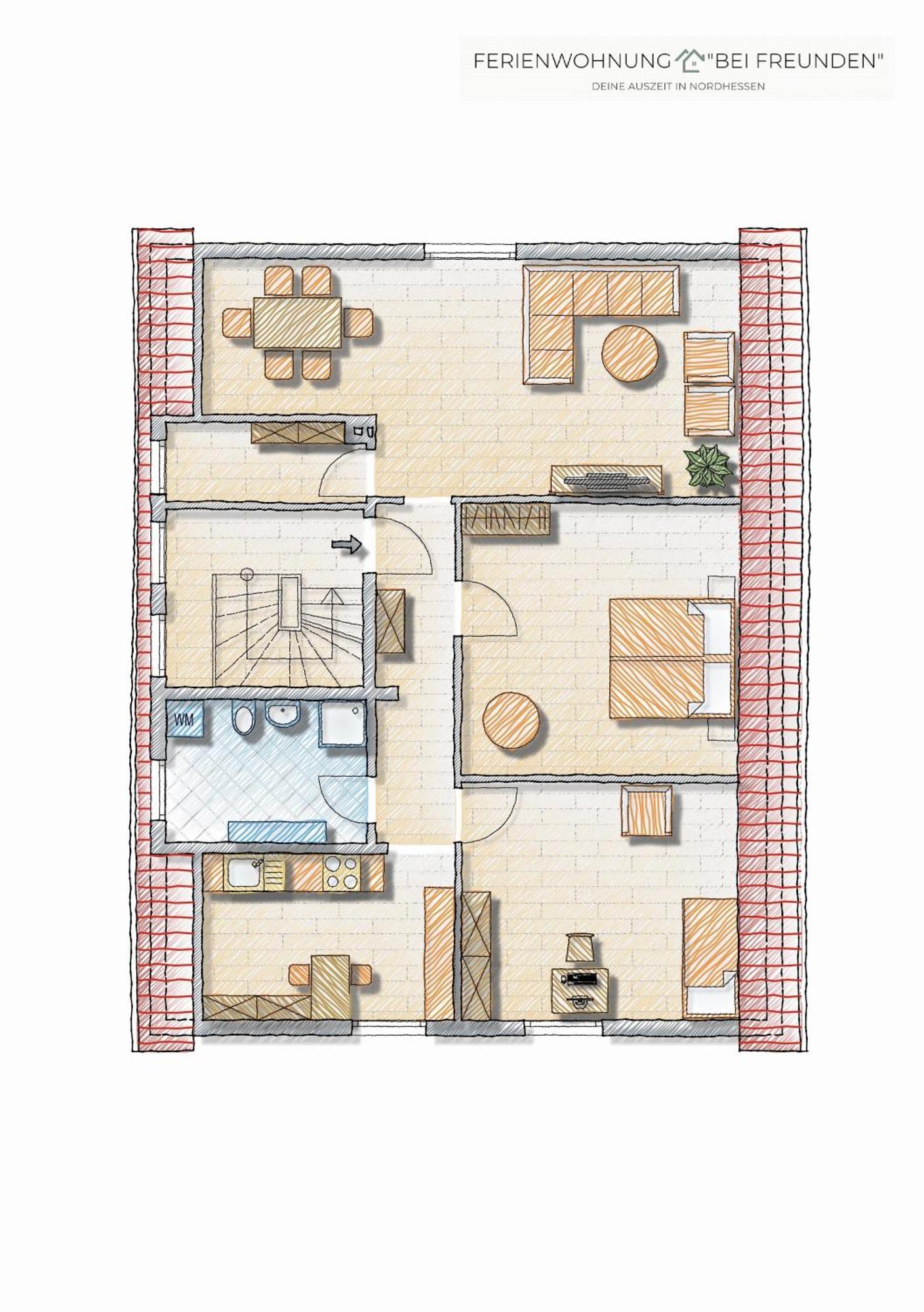 Ferienwohnung "Bei Freunden" Naumburg  Luaran gambar